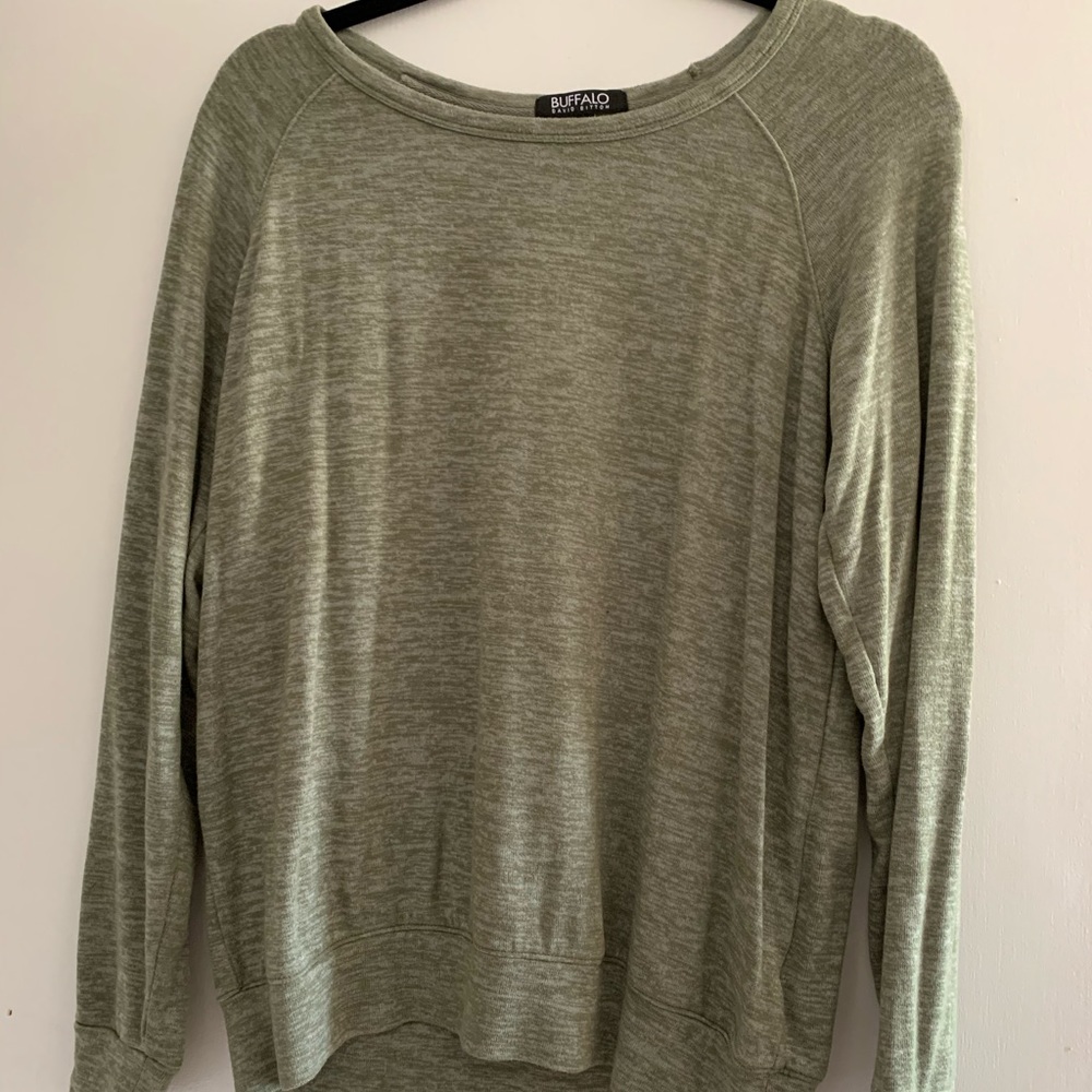 Buffalo Oversized Pullover, Women’s Small, Olive